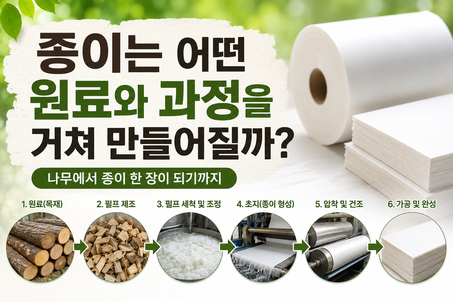 종이는 어떤 재료와 과정