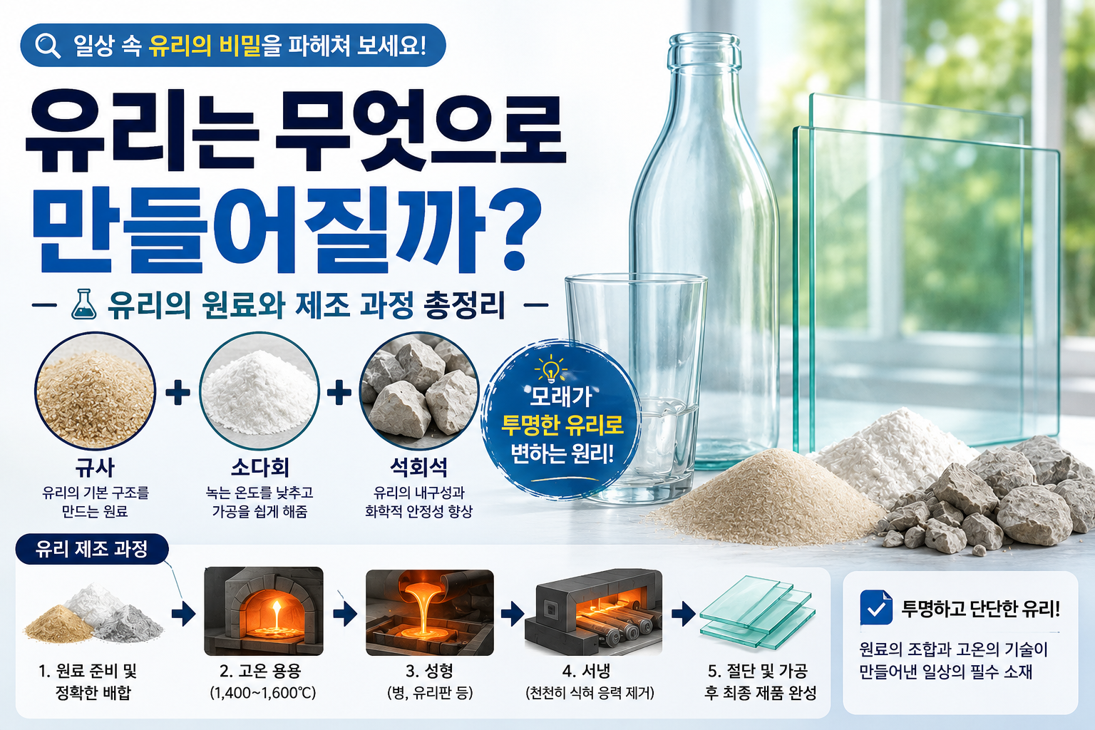 유리는 무엇으로 만들어질까